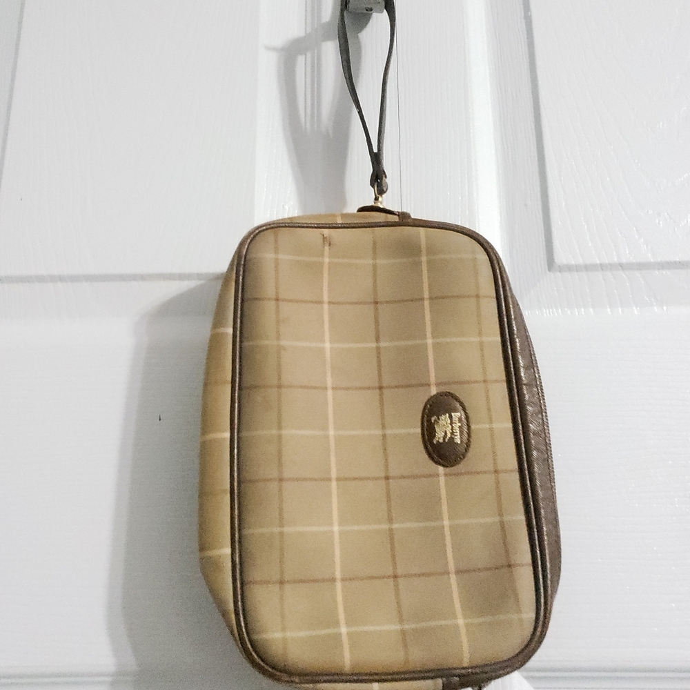 BURBERRY VINTAGE AUTH. BROWN POUCH WALLET - Picture 7 of 16